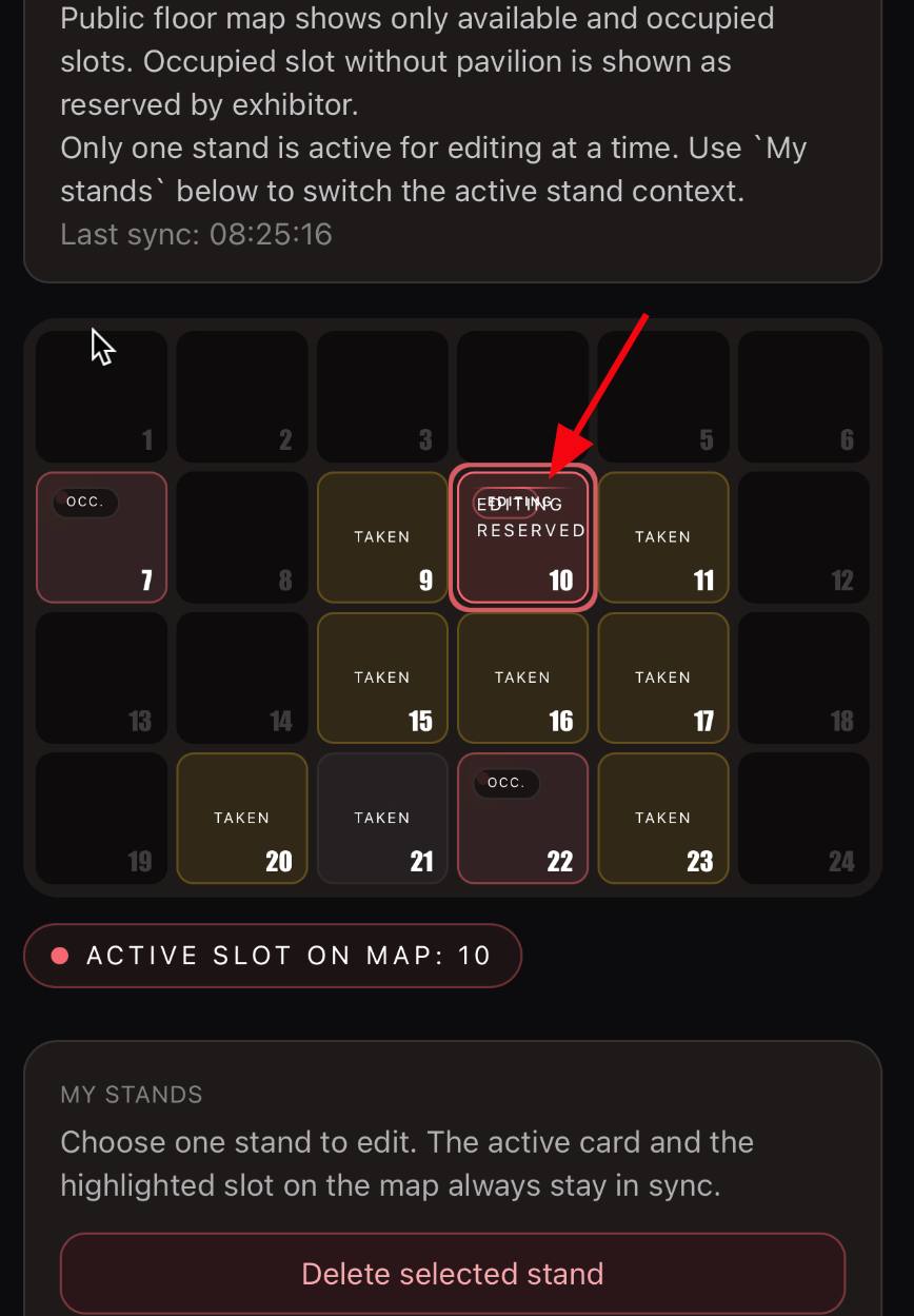 Floor map before fix with overlapping desktop and mobile labels